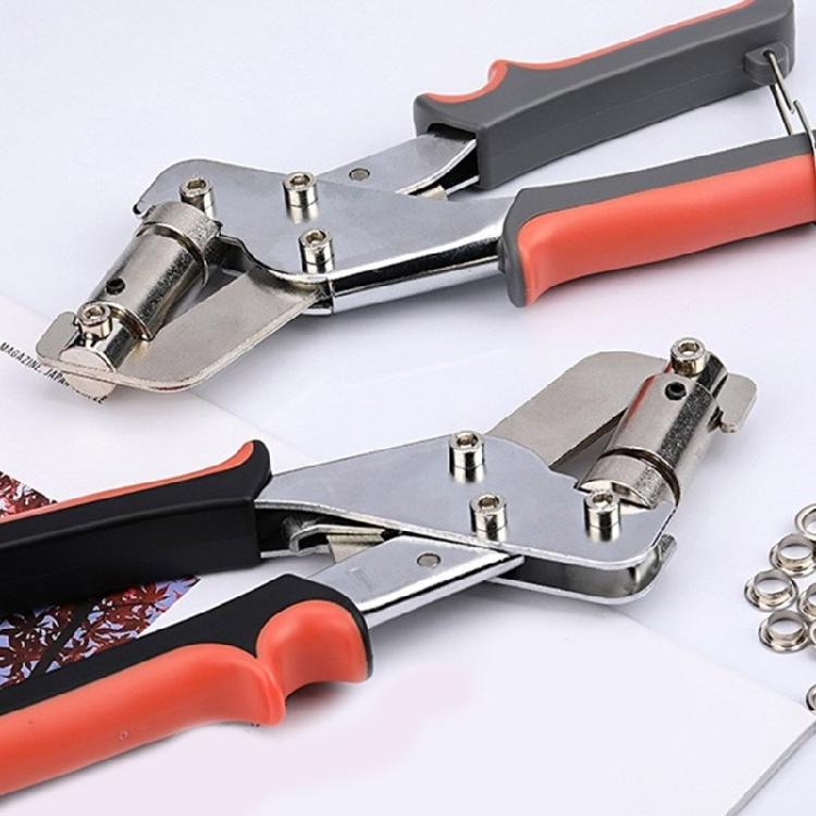 Grommet Hand Press Pliers Handheld Hole Punch Pliers with Ergonomical Handle for Craft Enthusiasts