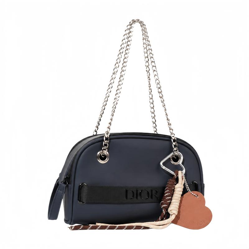 DIOR Bag [Customized Cosmetic Bag] Navy Blue Star Map Niche Exquisite Personality Trend High-end American Style Minimalist Light Luxury Retro