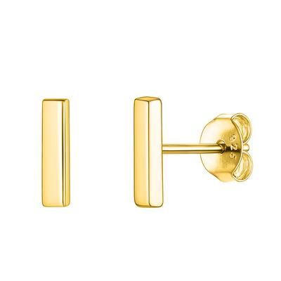 Σκουλαρίκι Καρφάκι Μπάρα Ασήμι 925 Επιχρυσωμένο