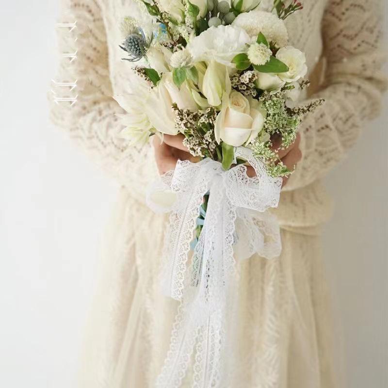 50-Yard Lace Ribbon with Rose and Butterfly Design for Cake Decoration and DIY Arts