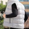 Gilet en coton duvet pour homme printemps et automne, style européen et américain, mode décontractée, grand col, veste chaude