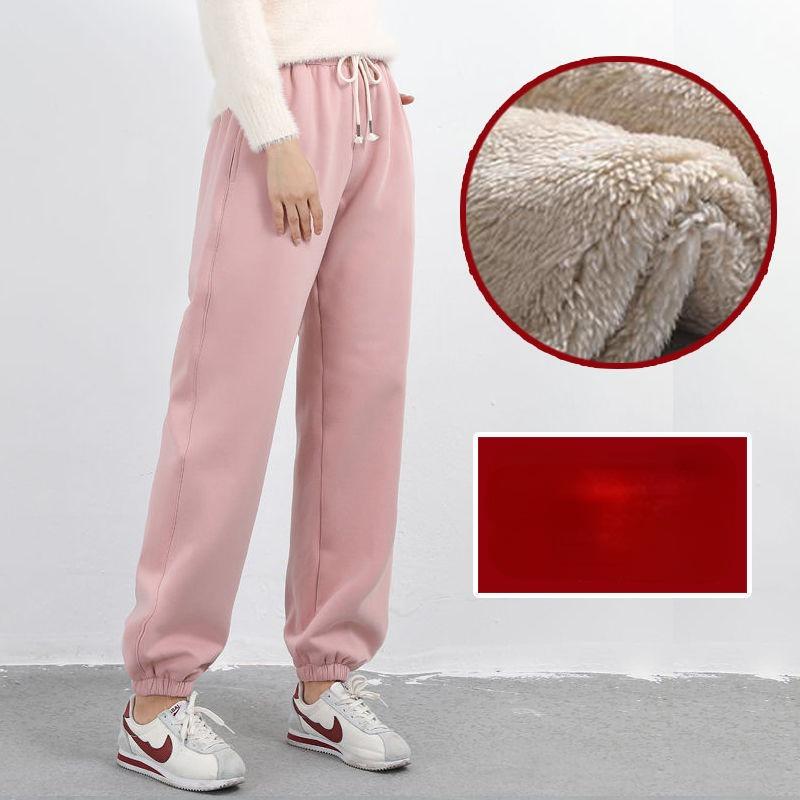 Women Winter Warm Leggings Thick Trousers Warm Fleece Plus Size Long Thicken Pants Fashion Casual Soild Color Leggings