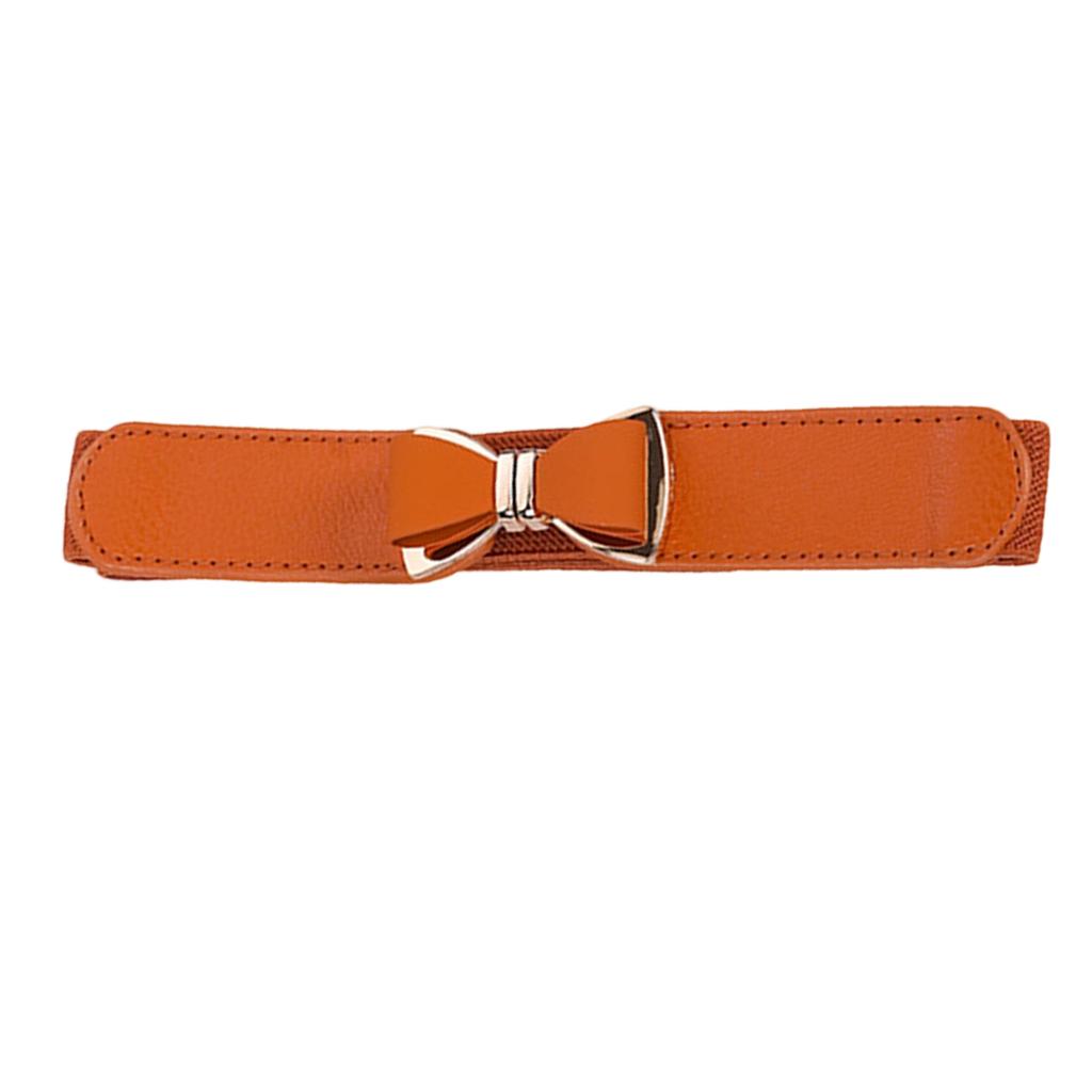 Elastic Waist Cincher for Women Adjustable Stretch Waist Belt with Decorative Buckle For Dresses Coats Jackets