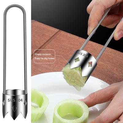 Outil d'évidage de fruits et légumes ergonomique et affûtable pour la cuisine à domicile