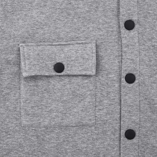 Men Jacket Coat Lapel Long Sleeve Single Breasted Casual Coat with Flap Pockets Solid Color Spring Autumn Jacket Versatile Outerwear