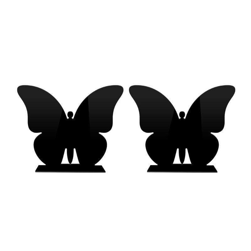 

Set of 2 Clear Acrylic Butterfly Table Number Stands Table Place Cards for Parties Gatherings Wedding DIY Table Setting