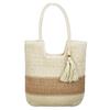 New Multi-color Grass Woven Bag, Women's Handmade Woven Bag, Large Capacity Tassel Tote Bag, Beach Vacation Bag, Women's Bag
