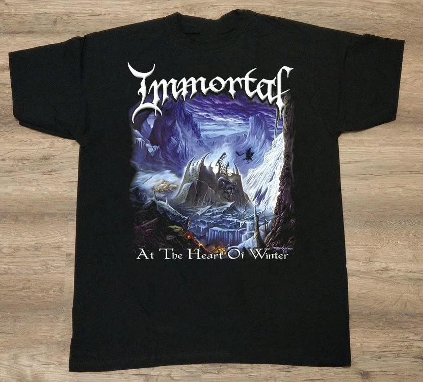 Rare Vtg Immortal Band Black Color Size S-5XL T Shirt Gift For Fan HS485 Unisex T-Shirt XL