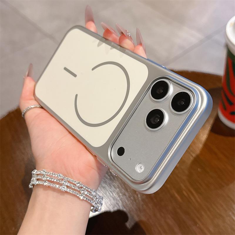Apple 17/16 Pro Max Baked Paint Anti-Fall Phone Case with Fine Ring