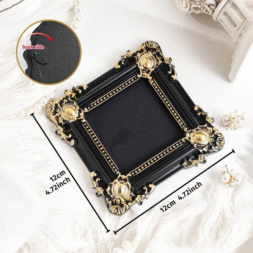 Hanging Mini Photo Frames Photographic Props Wall Space DIY Vintage Picture Frame Baroque Ornate Resin Decorative Frames