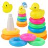 Little Duck Ring Toss Stacking Game for Ages 3-7 – Creative DIY Educational Pretend Play Toy