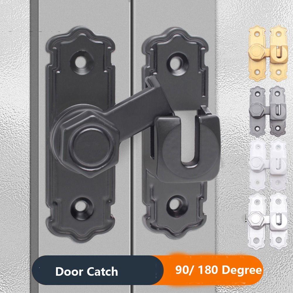 90 180 Degree Sliding Door Catch Safety Door Bolts Kids Safety Lock Door Buckle  Locking Hardware