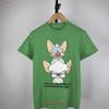 Vintage 00s Pinky And The Brain Humor Print Y2k T Shirt Unisex S Size Vintage Slightly Designer Clothes