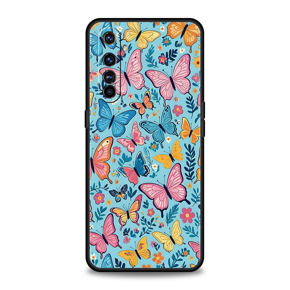 Butterfly Design Soft TPU For Realme 13 12 11 10 9 Pro Plus GT3 GT2 C21 C25 C35 C53 C55 C67 Pro 5G Phone Case Cover Fundas Capas