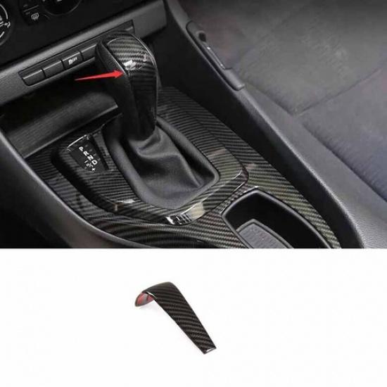 Carbon Fiber 2010-2015 For BMW X1 E84 Car Central Console Gear Shift Knob Cover