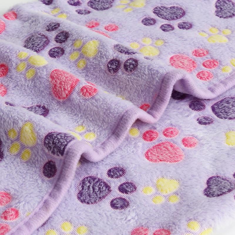 Cozy Coral Fleece Pet Blanket for Dogs and Cats - Warm Autumn & Winter Nest Mat