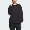 Adidas Heavy French Terry Polo Shirt Polo Shirt Unisex Black IT3972