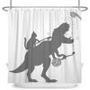 Cute Dinosaur Funny Animal Shower Curtains Bathroom Bathtub Decoration Waterproof Polyester Bath Curtain Home Decor with Hooks