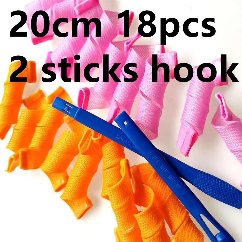 

20/30/45/55/65/75 см Щипцы для завивки волос Без нагрева Мягкий пластик Волшебный бигуди для волос Спиральные круглые локоны Фабрика