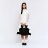 Pleatsmama Glitter Black Big Bow Bag