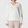 MLB New York Yankees FW/AW26 Solid Color Small Logo V-Neck Casual Sweater Women sweater 3FKPB0464-50CRS