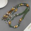 Colorful Wooden Bead Necklace by Fiona Sit - Ethnic, Woven, Long Necklace & Waist Chain