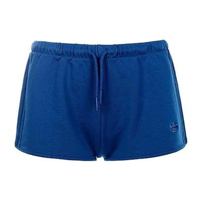 Originals Trefoil Logo Embroidered Casual Knit Regular Shorts Women Shorts Navy-Blue F77925