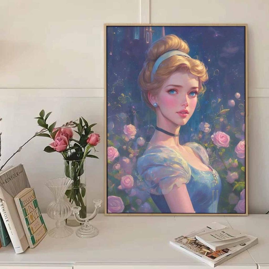 DIY Diamond Painting A Self-portrait of The Princess Cross Stitch Kit Mosaic Art Diamond Painting Full Circle Diamond Home Decoration
