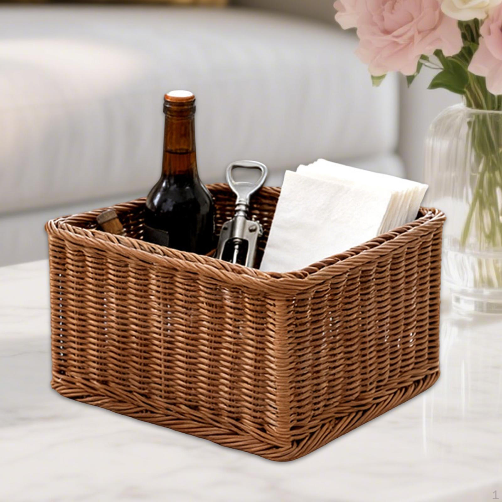 

Corner Storage Basket Box Open Top Portable Fan Shape Organizer Narrow Bin for Bathroom