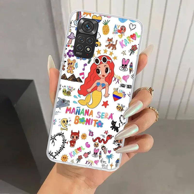 Karolg M-Manana Sera B-Bonito Phone Case for Xiaomi Redmi Note 15 14 14S 13 12S 12 Pro 11S 11 Plus 11T 11E 10S Soft Funda Print