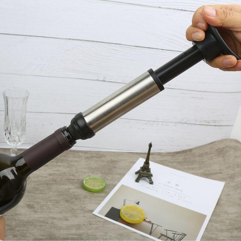 Vacuum Wine Pump Bottle Corks Stopper Bar Vacuum Caps Hat Preserver Wine Drinks Bar Accessories For Preserving And Sealing Wine