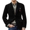 Men's Solid Color Corduroy Warm Pocket Suit Jacket Cardigan Men's Casual Suit