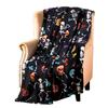 Soft Office Nap Blanket Bat Ghost Print Sofa Throw Blanket Cozy Halloween Flannel Blanket  Bed Room