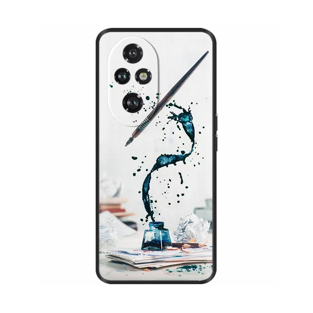 Für Honor 200 Pro Hülle Niedlich Weich Silikon TPU Coque Funda für Honor 200 Pro honor200 Handyhülle Schwarz Capas Für Honor 200 Lite