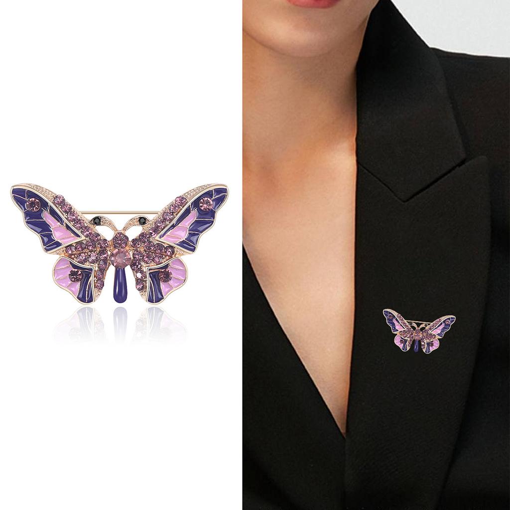 New Hot Selling Fashionable Alloy Brooch, Oil Dripping Butterfly, Versatile Small and Fresh Chest Flower Brooch