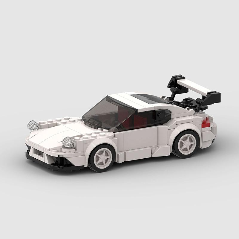 MOC Car City Speed Vehicle Super Car Rally Building Blocks Bricks Set Ornament Diy Consturction Toys For Kids Adults