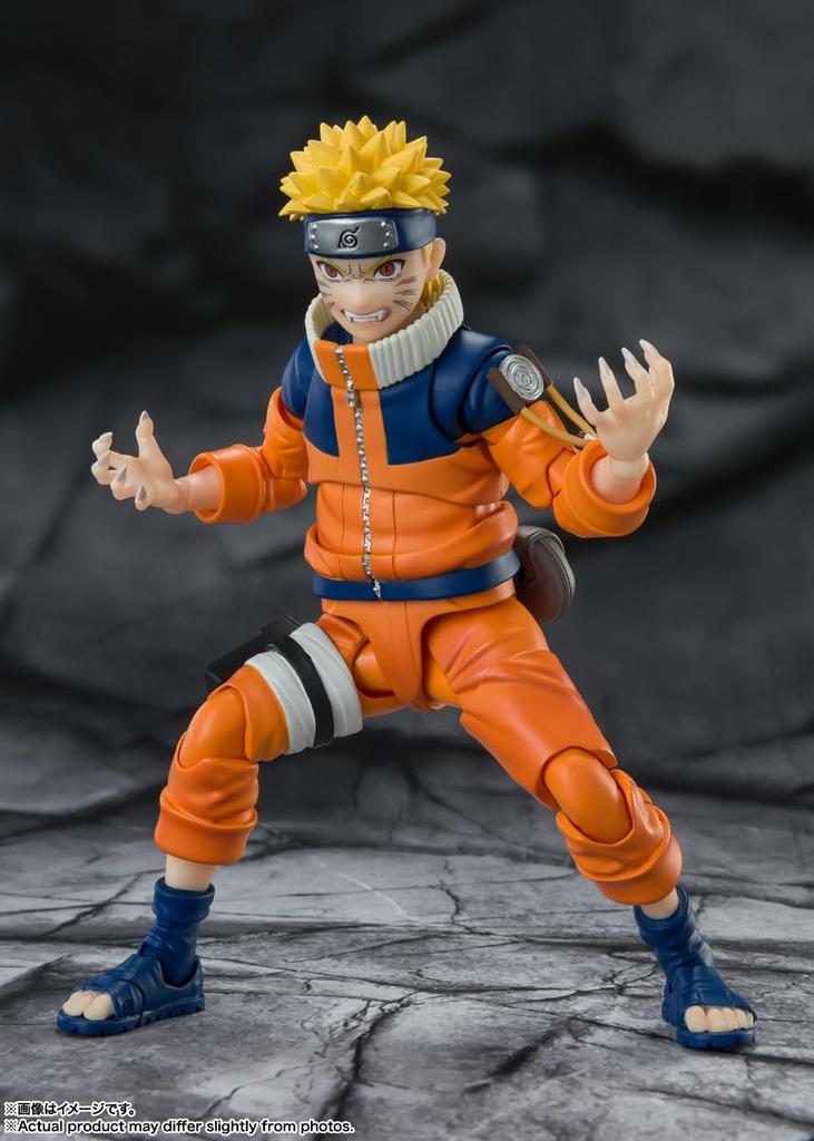 TAMASHII NATIONS NARUTO Uzumaki Naruto Most Unexpected and Chaotic 135mm PVC ABS Painted Action Figure S.H.Figuarts -Naruto- -The Ninja- (Re-release)