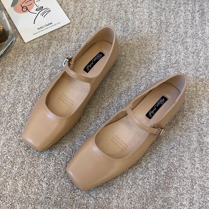Fashion Flat Shoes for Women Silver Mary Jane Women's Shoes 2025 New Spring Autumn Flat Soft Soled Ballet Scoop Shoes Loafers Women
