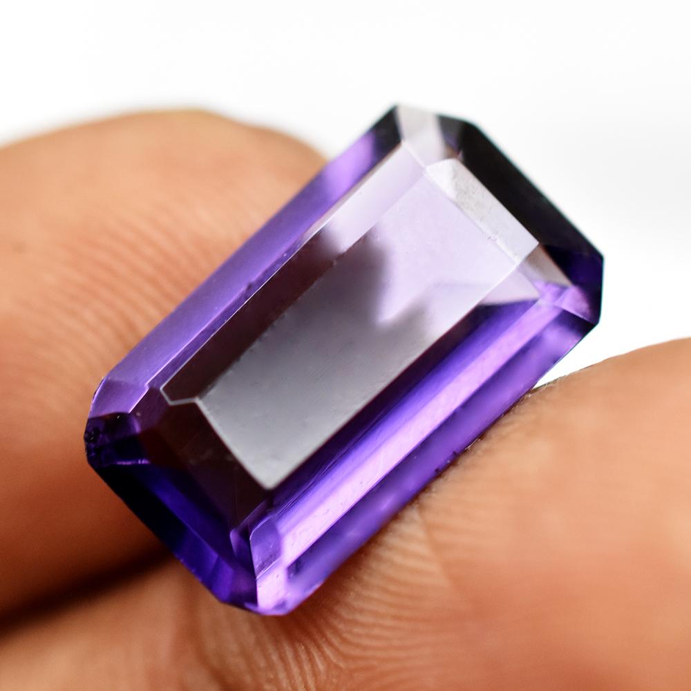 Natural Purple Tanzanite Loose Gemstone 5.25 Ct Emerald Cut Jewelry Making for Jewelry Designs