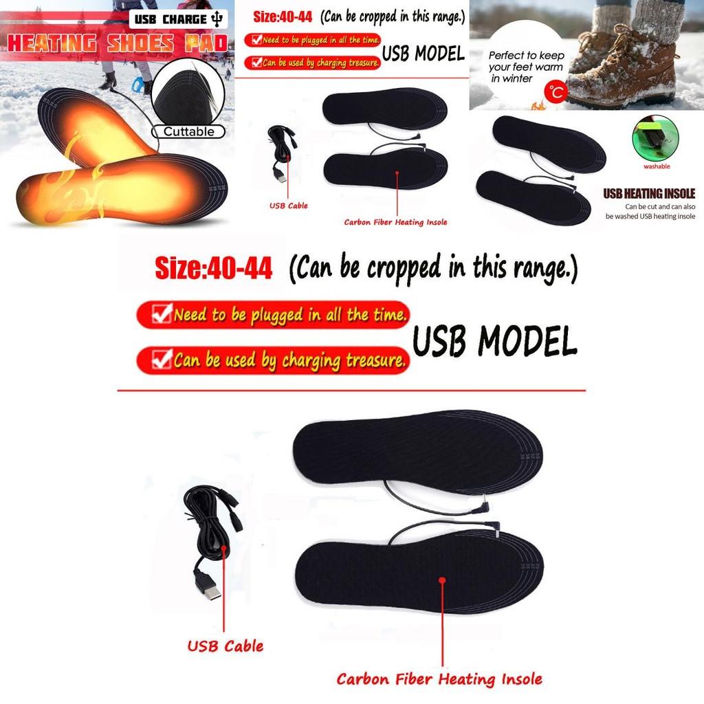 Cozy Electric Heated Shoe Insoles With Usb For Winter Warmth And Comfort
