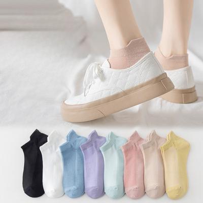 Women's Summer Thin Anti-odor Women's Short Socks Summer Boat Socks Mesh Sweat-absorbing and Breathable