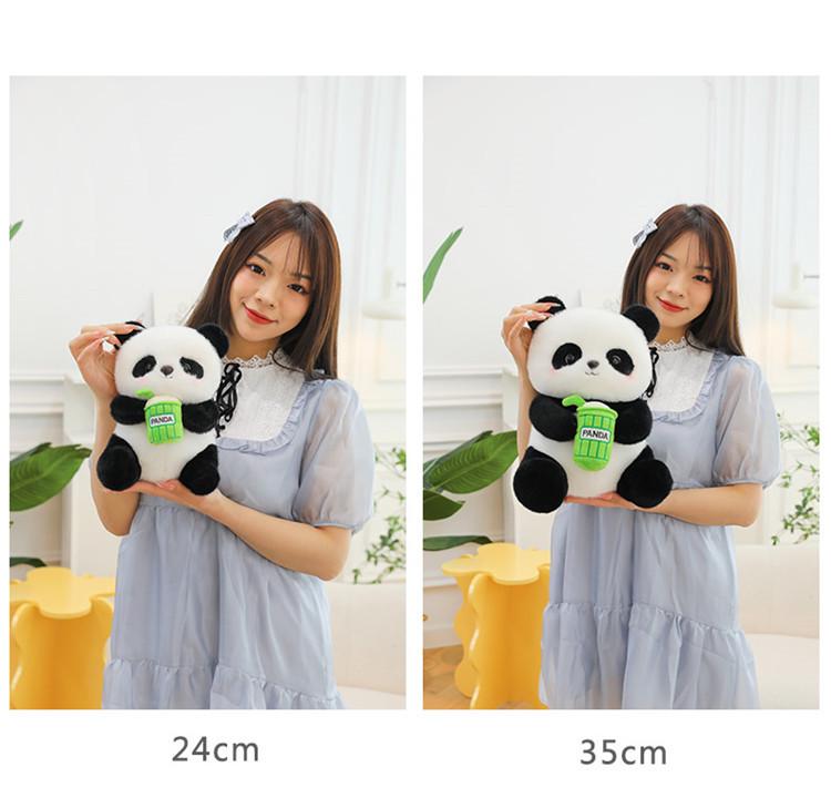 Entzückendes Panda Milchtee Plüschtier Kissen für Mädchen und Kinder