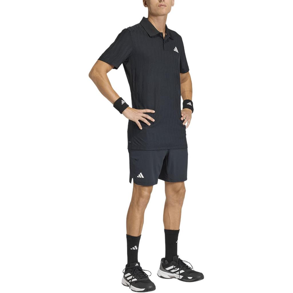 Adidas Gameset Freelift Solid Color Button Slim Fit Short Sleeve Polo Shirt Men tops KA5885