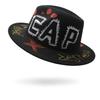 Hand Painted Cap Flat Brim Top Hat Jazz Hat Couple Woolen Top Hat