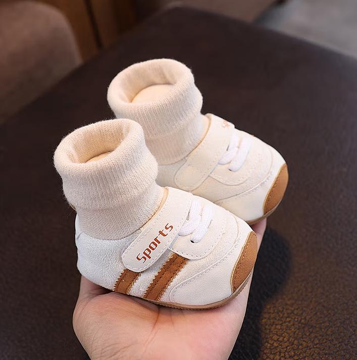 Buty dziecięce z miękką podeszwą: Antypoślizgowe obuwie na pierwsze kroki dla chłopców i dziewczynek 0-12 miesięcy