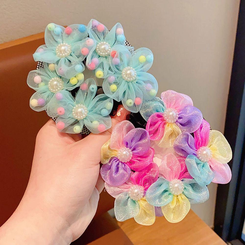 Perle Blume Haarnetz Netz Ballett Dutt Snood Unsichtbar Kinder Duttnetz Täglich