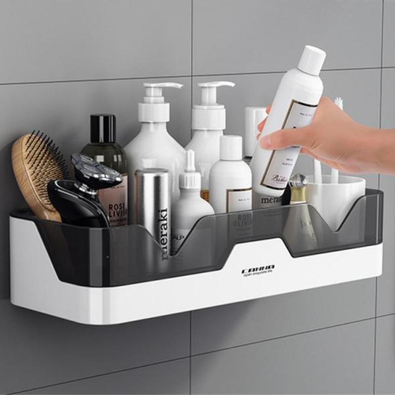 

Полка для ванной комнаты, туалет, держатель для шампуня, полки для душа, настенное крепление, кухонная корзина для хранения, косметическая полка, домашний органайзер, аксессуары для ванной серый