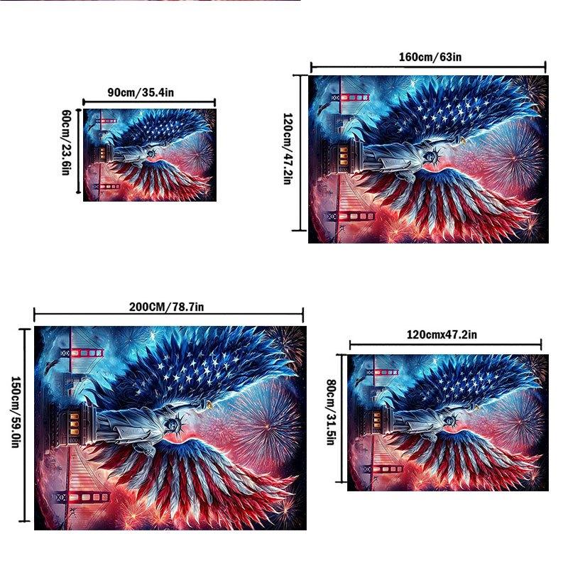"Liberty Angel: Patriotic Wings Statue of Liberty Art Print"Office Mat Home Decor Office Desk Chair Carpet for office ph145