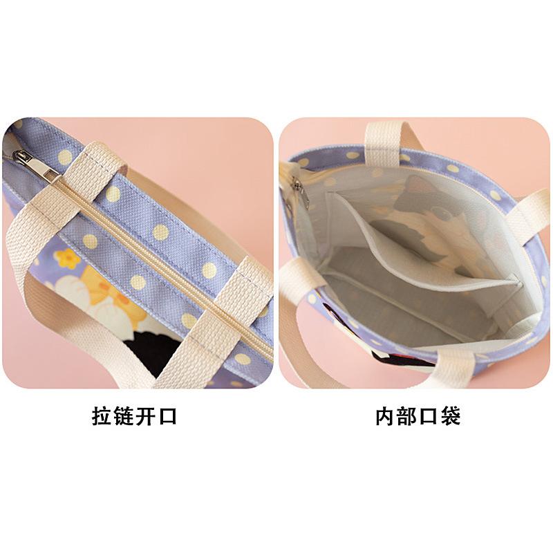 Original cartoon gift bag, cute handbag, birthday gift, Bao Ma hand carry to work, lunch box bag, casual style