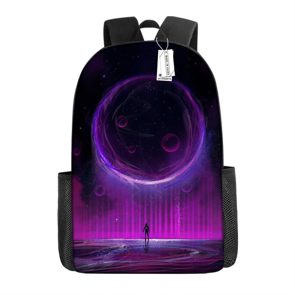 Astronaut Backpack Primary And Secondary School School Bag Grade 1-6 Backpack Creative Printed Backpack